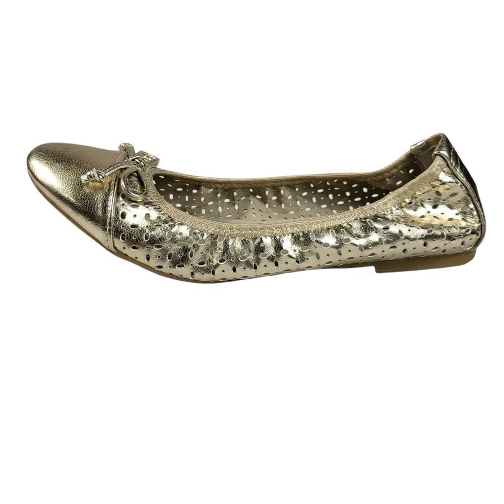 Rialto Gold Bow Ballet Flats Loafers size 7